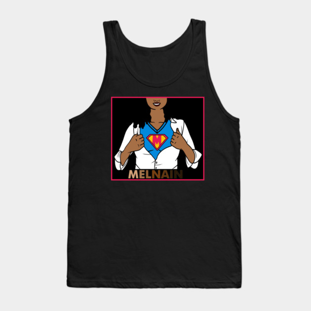 Afro African Woman, Melanin Superhero Tank Top by logiamerch