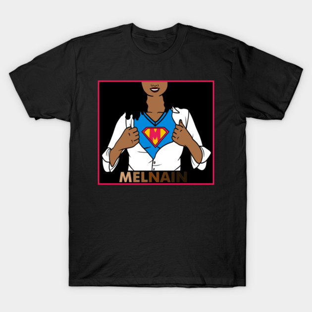 Afro African Woman, Melanin Superhero T-Shirt by logiamerch