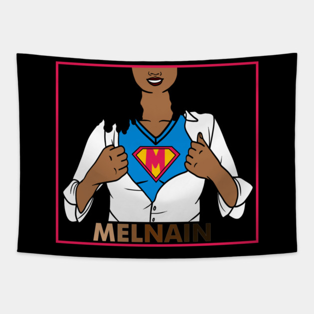Afro African Woman, Melanin Superhero Tapestry by logiamerch