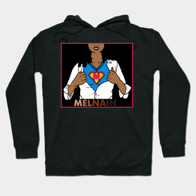 Afro African Woman, Melanin Superhero Hoodie by logiamerch