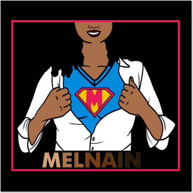 Afro African Woman, Melanin Superhero Wall Art by logiamerch