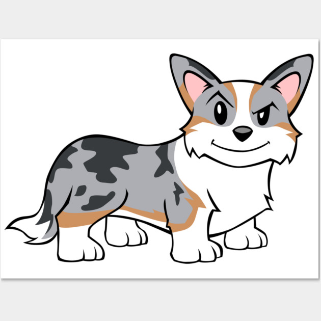 Welsh Corgi Dog Cardigan Breed Art Wall Art by Prescillian Art