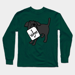 Cute Dog says he Voted Long Sleeve T-Shirt