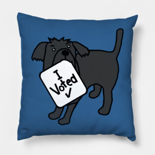 Cute Dog says he Voted Pillow