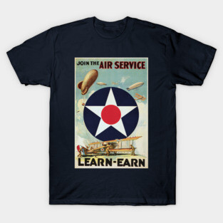 WW2 Vintage Air Force Poster T-Shirt