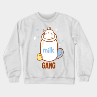 Milk Gang Funny Meme Crewneck Sweatshirt