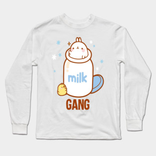 Milk Gang Funny Meme Long Sleeve T-Shirt
