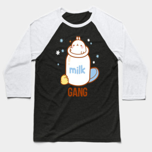 Milk Gang Funny Meme Baseball T-Shirt