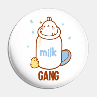 Milk Gang Funny Meme Pin