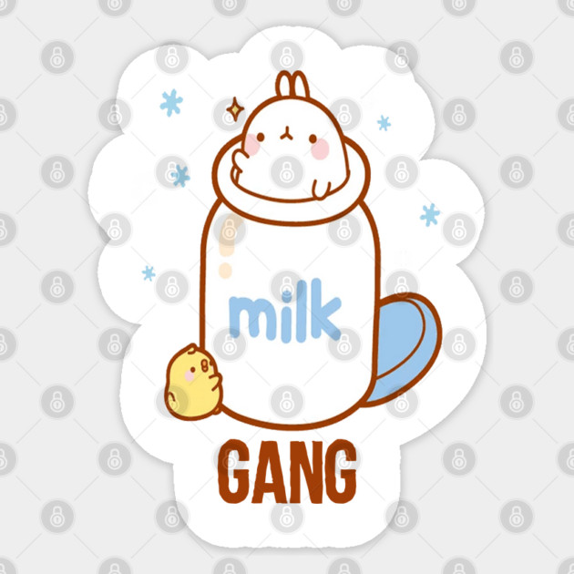 Milk Gang Funny Meme Sticker by DrollDrifters