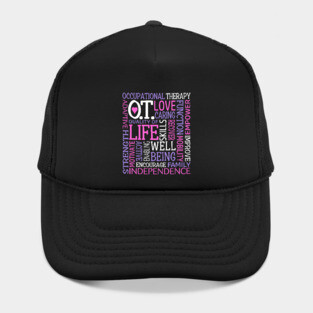 OT Occupational Therapy Occupational Therapist Gift Pink Purple Hat