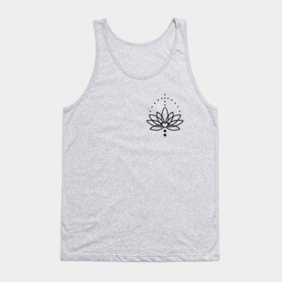 Lotus Semicolon - Mental Health Warrior Tank Top