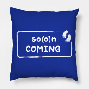Soon coming + gender reveal Pillow
