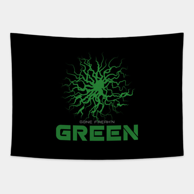 Gone Freak n Green Tapestry by REG
