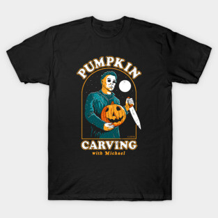Halloween Pumpkin Carving With Michael T-Shirt
