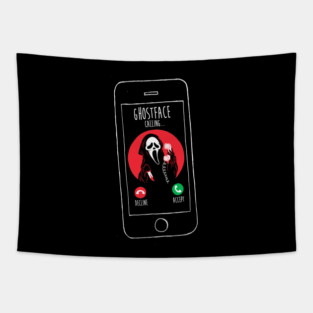 Horror Movie Phone Call Tapestry