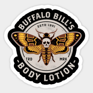 Buffalo Bill's Body Lotion - Vintage Distressed Horror Sticker