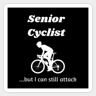 Senior cyclist Magnet