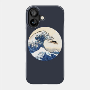 Great Wave off Kanagawa Cat Surfer Phone Case