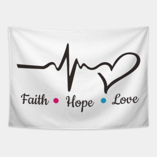 faith hope love Tapestry