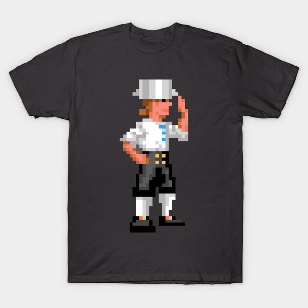Guybrush Threepwood Cooking Pot Helmet T-Shirt