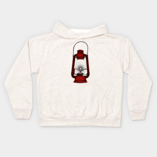 Black Flame (red) Kids Hoodie