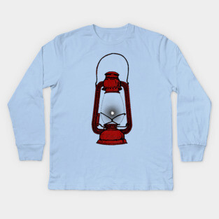 Black Flame (red) Kids Long Sleeve T-Shirt