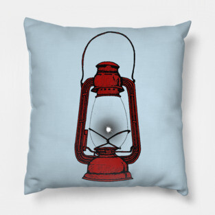 Black Flame (red) Pillow