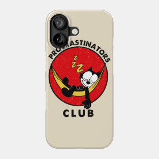 Felix the Cat - procrastinators club Phone Case