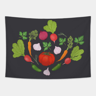 Vegetable Bounty Tapestry