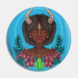 Magical Taurus Girl Pin