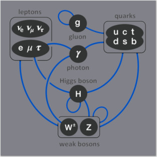 Standard Model Particles Higgs Boson Physics Theory Posters and Art