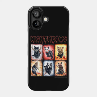 Nightmeows - Contemporary Horror Cats Phone Case