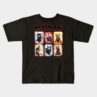 Nightmeows - Contemporary Horror Cats Kids T-Shirt