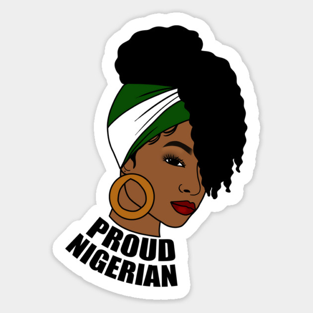 Nigeria Flag, Proud Nigerian Woman, African Magnet by logiamerch