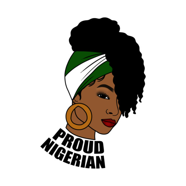 Nigeria Flag, Proud Nigerian Woman, African by logiamerch