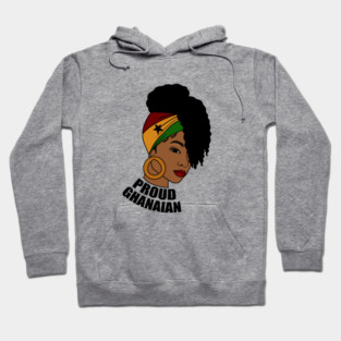 Ghana Flag, Proud Ghanaian Woman, Love Ghana, West Africa Hoodie