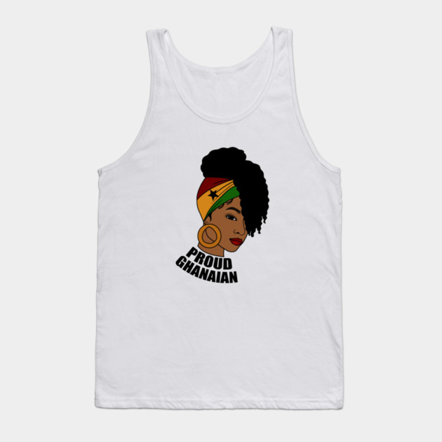 Ghana Flag, Proud Ghanaian Woman, Love Ghana, West Africa Tank Top by logiamerch