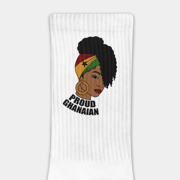 Ghana Flag, Proud Ghanaian Woman, Love Ghana, West Africa by logiamerch
