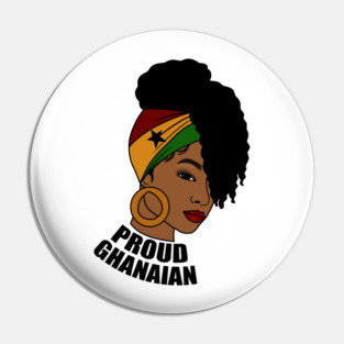 Ghana Flag, Proud Ghanaian Woman, Love Ghana, West Africa Pin