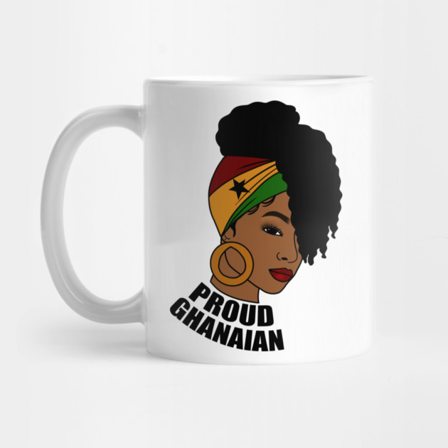 Ghana Flag, Proud Ghanaian Woman, Love Ghana, West Africa by logiamerch