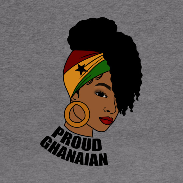 Ghana Flag, Proud Ghanaian Woman, Love Ghana, West Africa by logiamerch