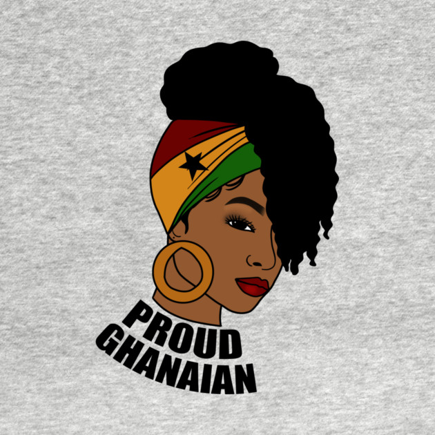 Ghana Flag, Proud Ghanaian Woman, Love Ghana, West Africa by logiamerch