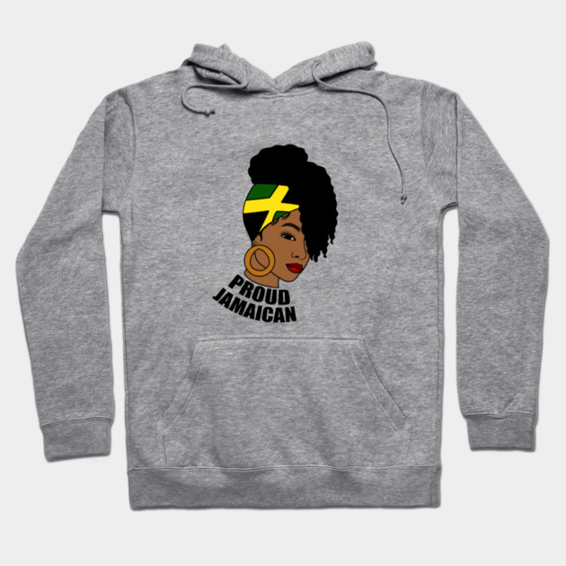 Jamaica Flag, Proud Jamaican Woman, Jamaica Flag, Afro Rasta Hoodie by logiamerch