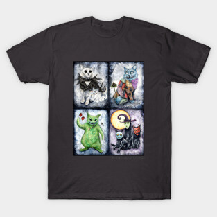 Nightmeow Before Hiss-tmas Halloween Cat T-Shirt
