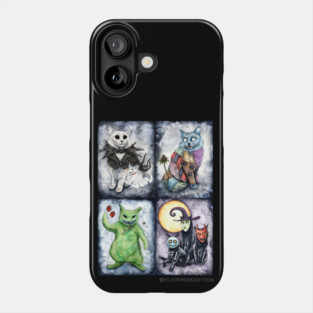 Nightmeow Before Hiss-tmas Halloween Cat Phone Case