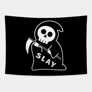 Halloween Grim Reaper Slay Tapestry
