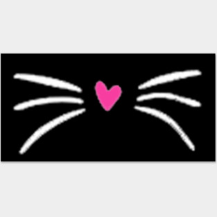 Face cat Posters and Art