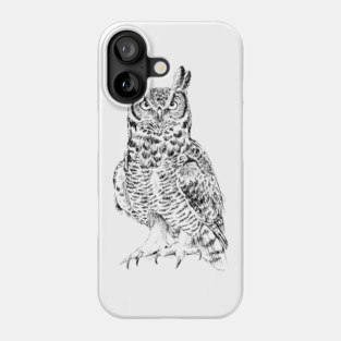 Owl Print Phone Case