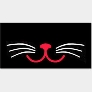 Face cat Posters and Art